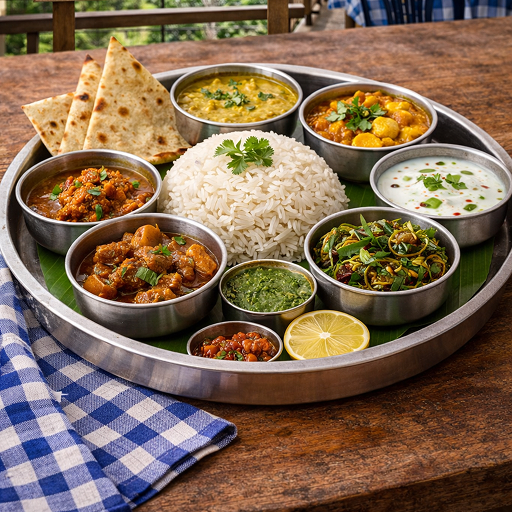 Simple Vegetarian Thali
